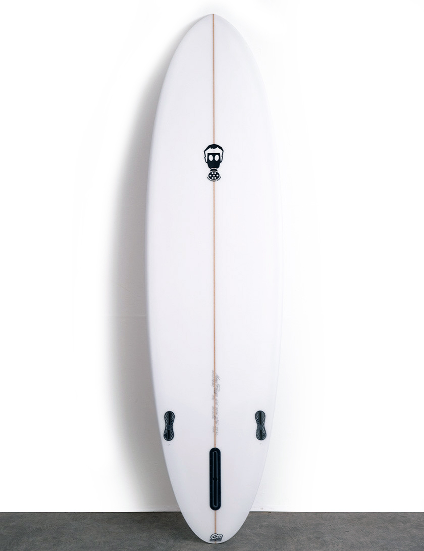Mark Phipps One Bad Egg surfboard 7ft 6 FCS II - White