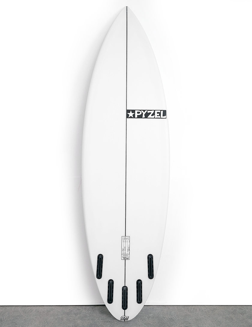 Pyzel Ghost surfboard 6ft 5 Futures - White