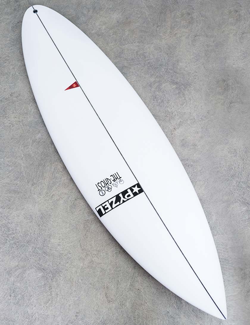 Pyzel Ghost surfboard 6ft 5 Futures - White