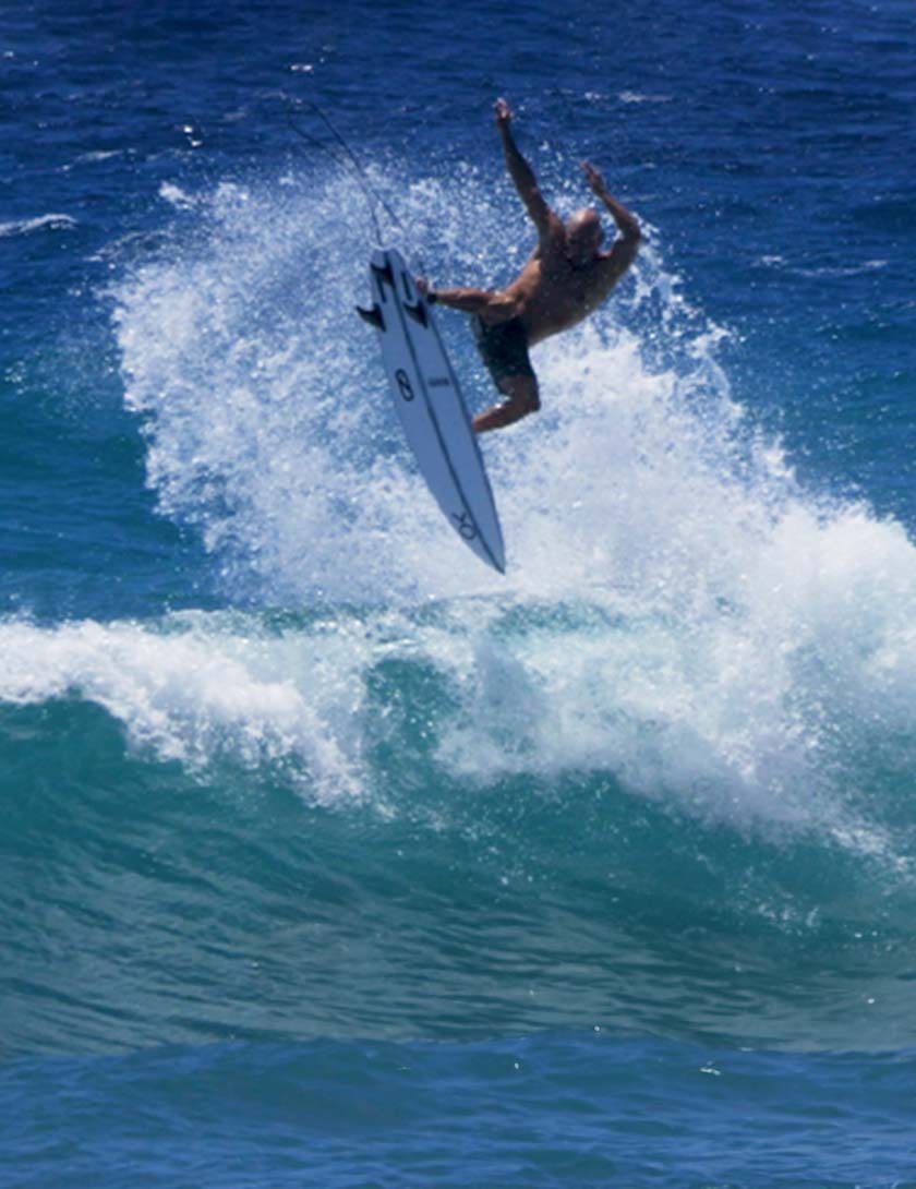 Slater Designs Ibolic FRK Swallow Surfboard 5ft 11 Futures - White