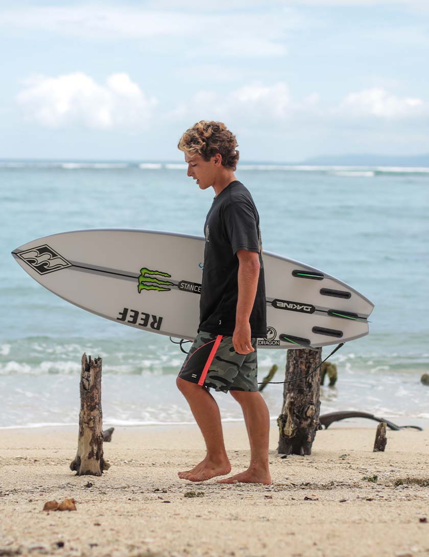 Slater Designs Ibolic FRK Swallow Surfboard 5ft 11 Futures - White