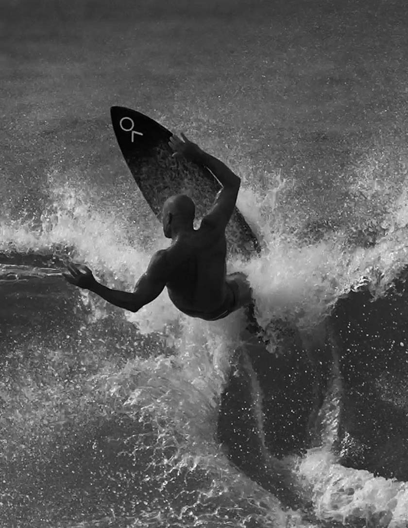 Slater Designs Volcanic Great White surfboard 5ft 9 - Futures