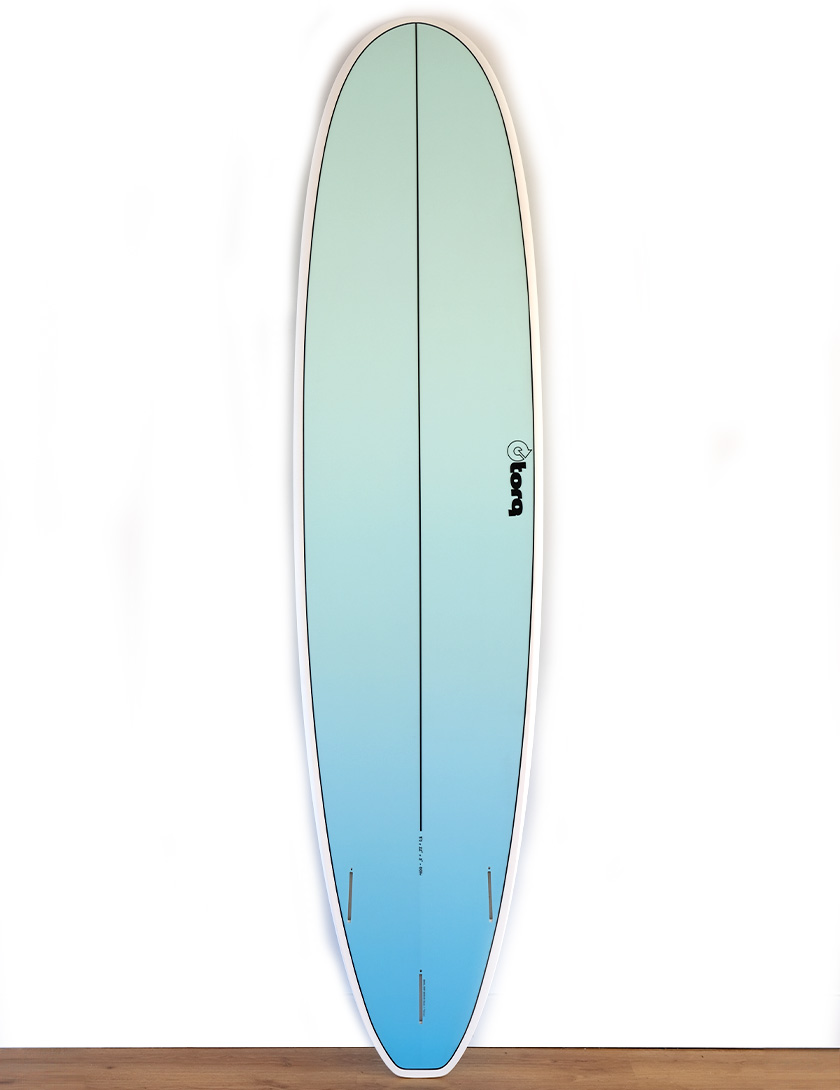 Torq Longboard surfboard 8ft 0 - Light Blue Fade