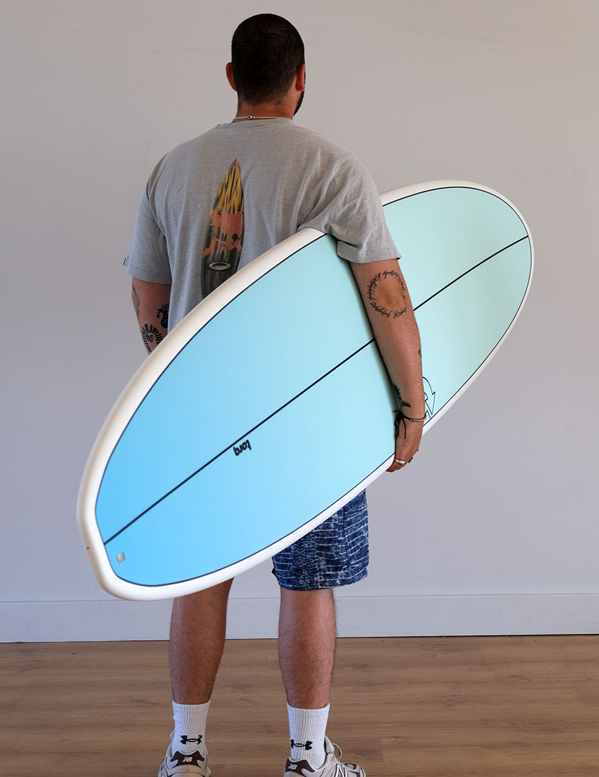 Torq Longboard surfboard 8ft 0 - Light Blue Fade