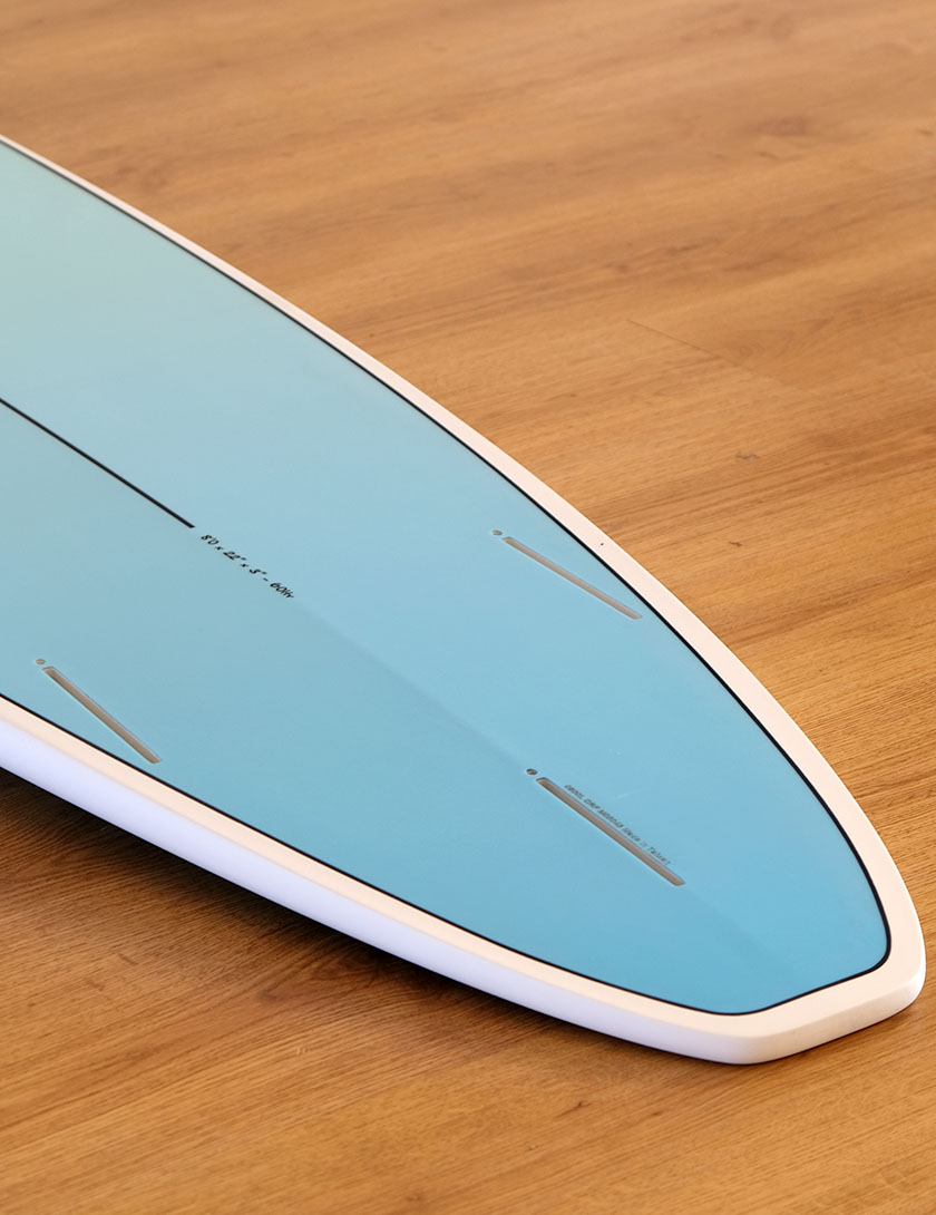 Torq Longboard surfboard 8ft 0 - Light Blue Fade