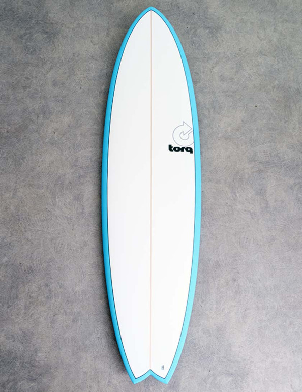 Torq Mod Fish surfboard 7ft 2 - Miami Blue