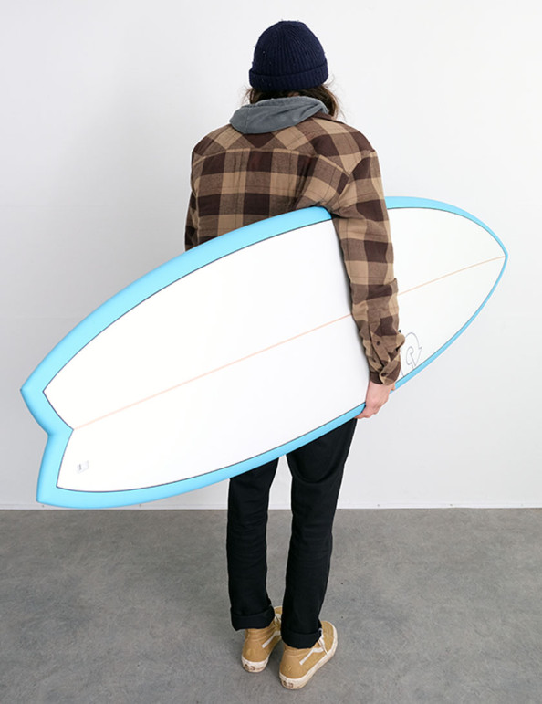 Torq Mod Fish surfboard 7ft 2 - Miami Blue