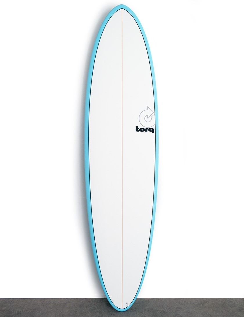 Torq Mod Fun surfboard 7ft 6 Package - Blue + Pinline 
