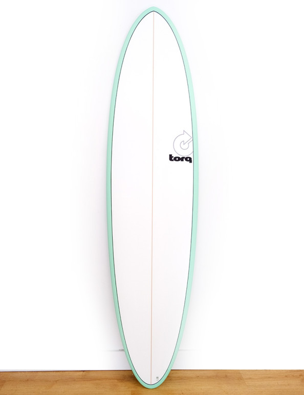 Torq Mod Fun surfboard package 7ft 2 - Sea Green/Pinline/White Deck