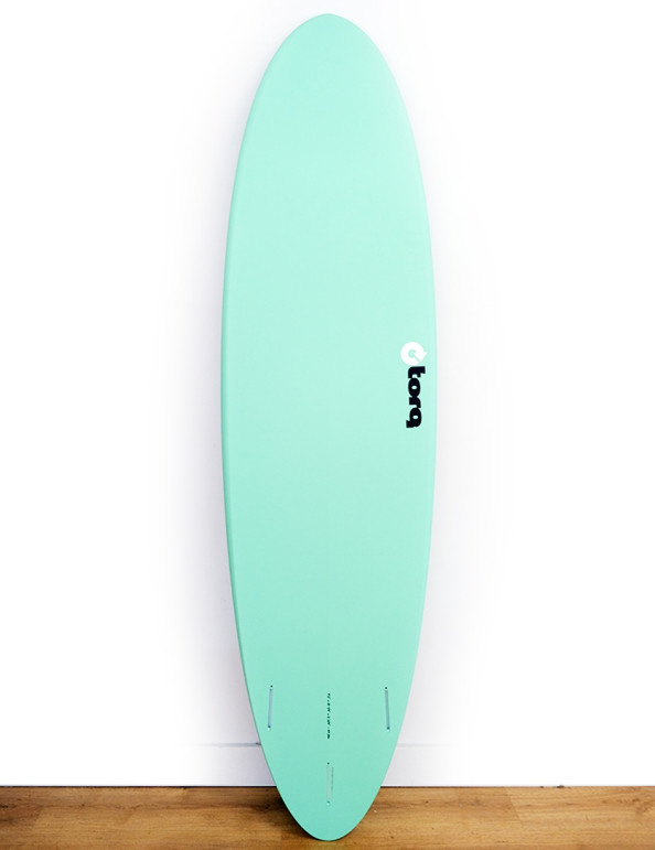 Torq Mod Fun surfboard package 7ft 2 - Sea Green/Pinline/White Deck