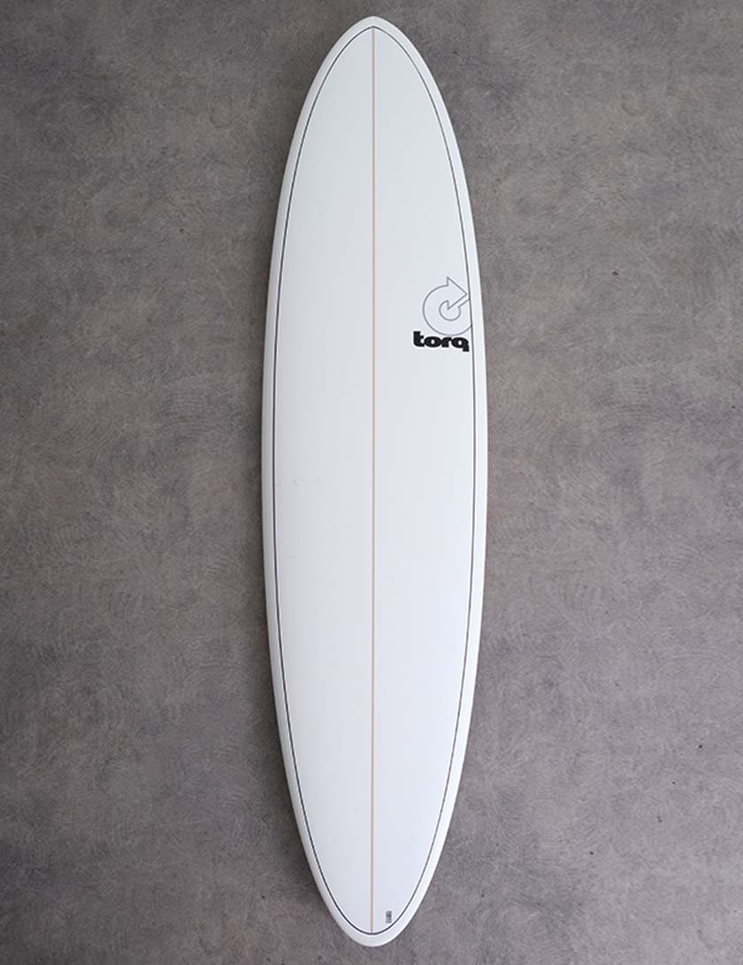 Torq Mod Fun surfboard package 6ft 8 - White/Pinline
