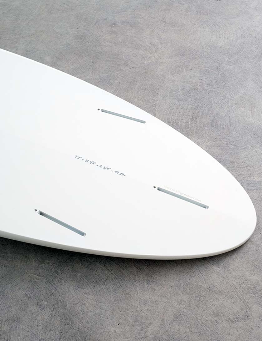 Torq Mod Fun surfboard package 6ft 8 - White/Pinline