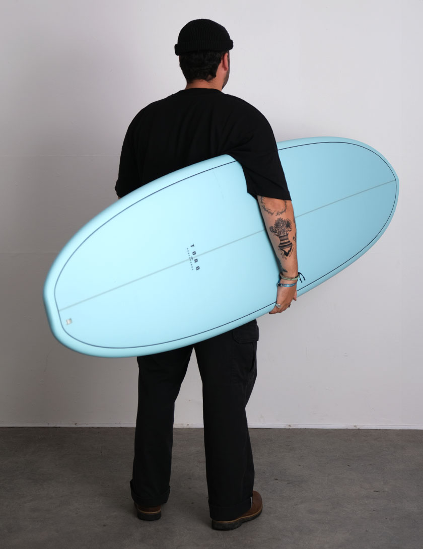 Torq Mod Fun V+ surfboard 8ft 2 - Blue Fibre Pattern