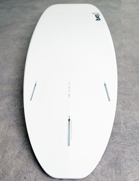 Torq Mod Fun V+ Surfboard 8ft 2 - White + Pinline