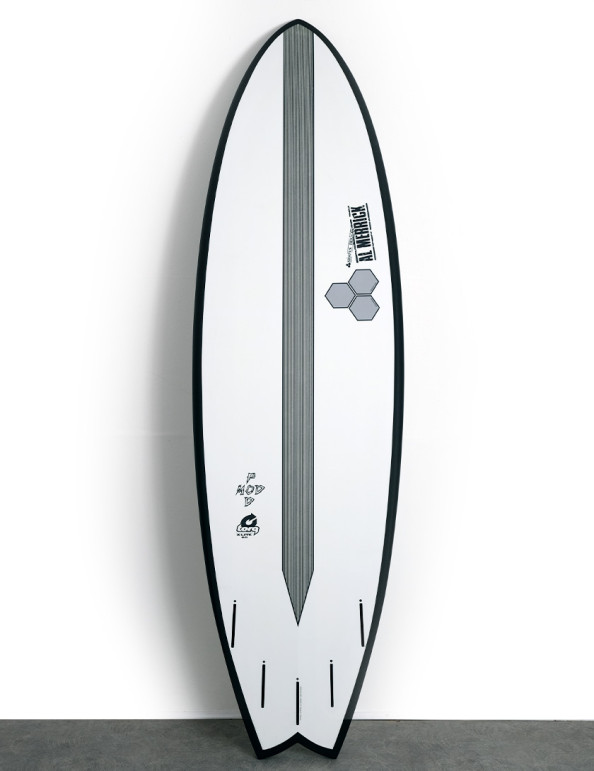 Torq x Channel Islands X-Lite Pod Mod surfboard 6ft 6 - Black Rail + Pinline