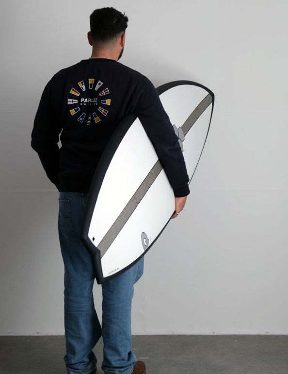 Torq x Channel Islands X-Lite Pod Mod surfboard 6ft 6 - Black Rail + Pinline