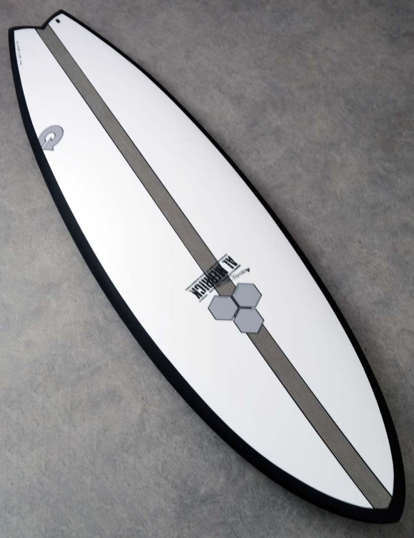 Torq x Channel Islands X-Lite Pod Mod surfboard 6ft 6 - Black Rail + Pinline