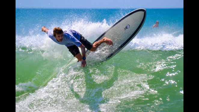 Mark Phipps One Bad Egg surfboard 7ft 6 FCS II - White